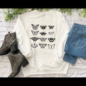 Butterfly crewneck sweatshirt